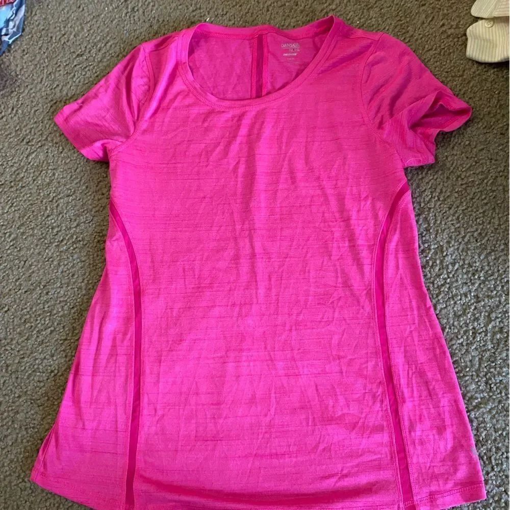 Womens Pink Danskin Now Athletic Tshirt